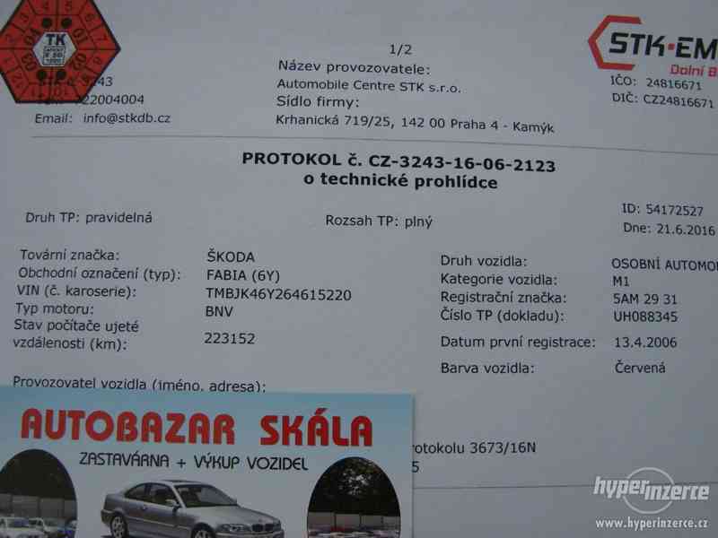 Škoda Fabia 1.4TDI Combi r.v.2006 (59 KW) - foto 15