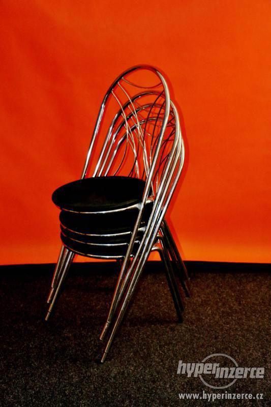 Kovové židle jídelní - foto 2