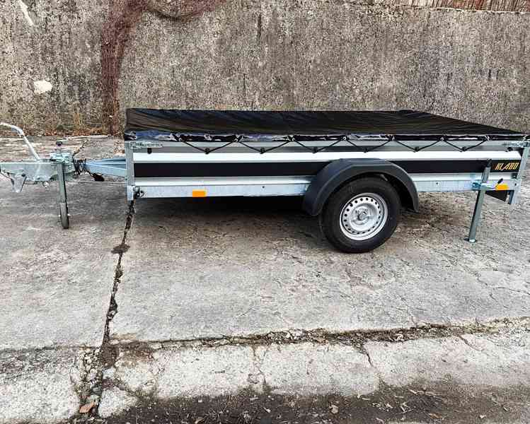 1300Kg brzděný přívěsný vozík 3,0m x1,50, svařovaný rám, DPH - foto 5