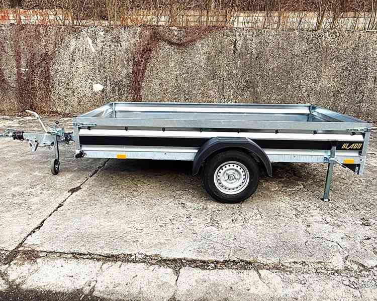 1300Kg brzděný přívěsný vozík 3,0m x1,50, svařovaný rám, DPH - foto 3
