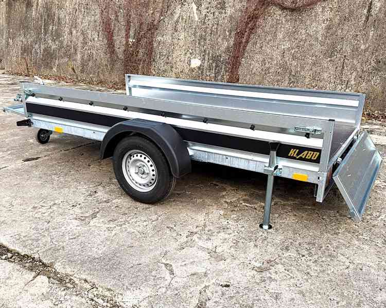 1300Kg brzděný přívěsný vozík 3,0m x1,50, svařovaný rám, DPH - foto 2