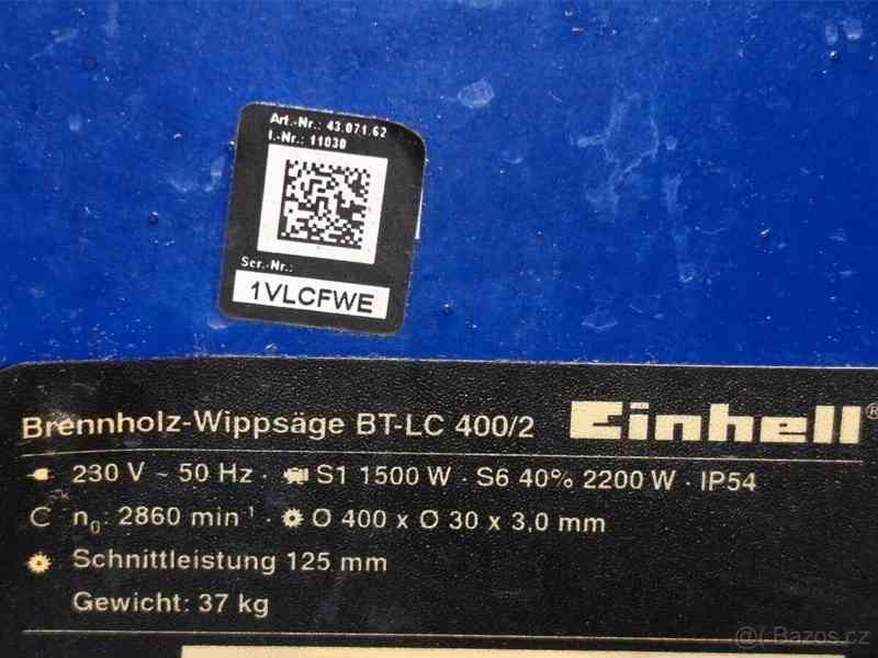 Prodám Kolébkovou pilu Einhell BT-LC 400  - foto 7