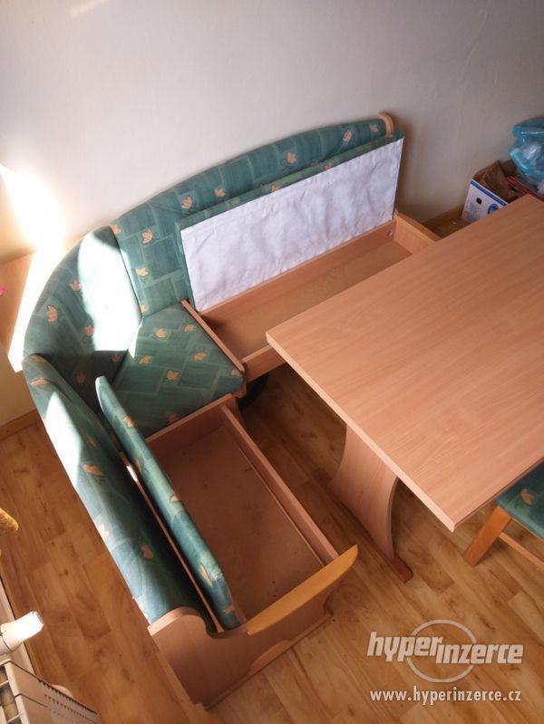 Prodej jídleního kompletu lavice, stůl, židle - foto 3
