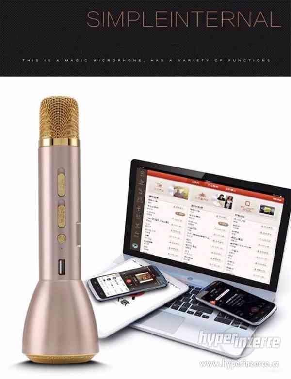 K088 Magic Karaoke Mikrofon Bluetooth reproduktor - - foto 1