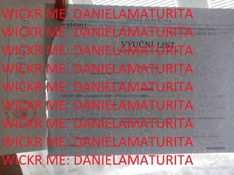 Koupě maturitního vysvědčení MV, koupě výučního listu VL - foto 2