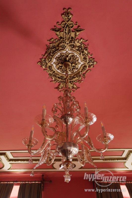 Velký benátský lustr - murano. Funkční - foto 2