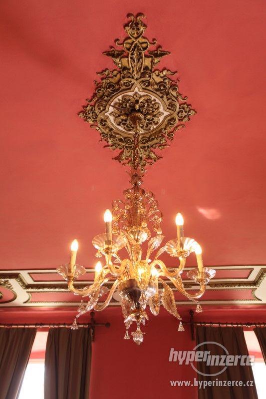Velký benátský lustr - murano. Funkční - foto 14