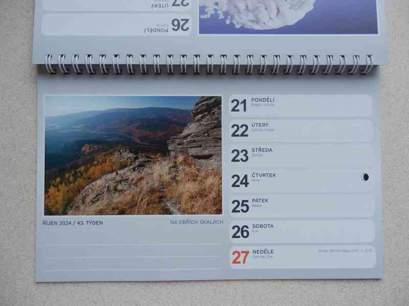 Stolní kalendář Jeseníky - list velikosti 23 x 14 - foto 10