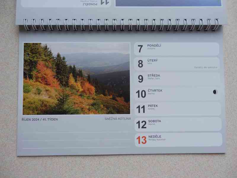 Stolní kalendář Jeseníky - list velikosti 23 x 14 - foto 9