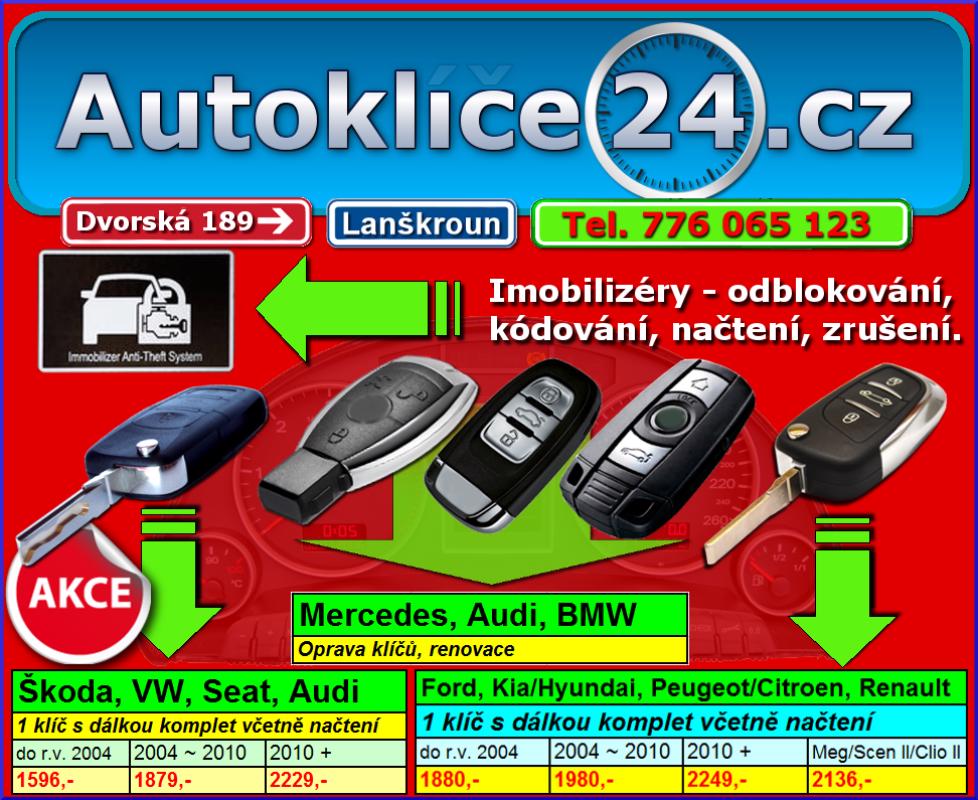 Výroba autoklíčů - akce 1+1 - www.Auto-Moto-Elektronika.cz - foto 1