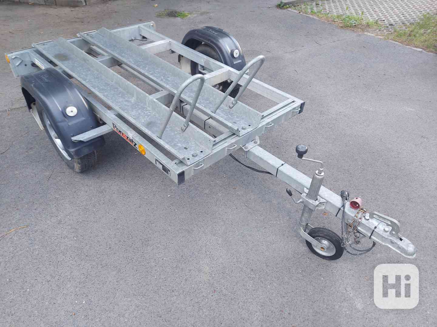 Přívěsný vozík P0NGRATZ EMA 200U pro přepravu motocyklu. - foto 1