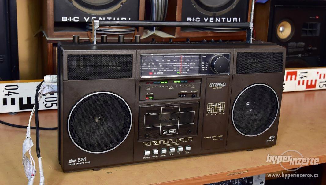 RFT skr 551 stereo cassette radio - radiomagnetofon - foto 1