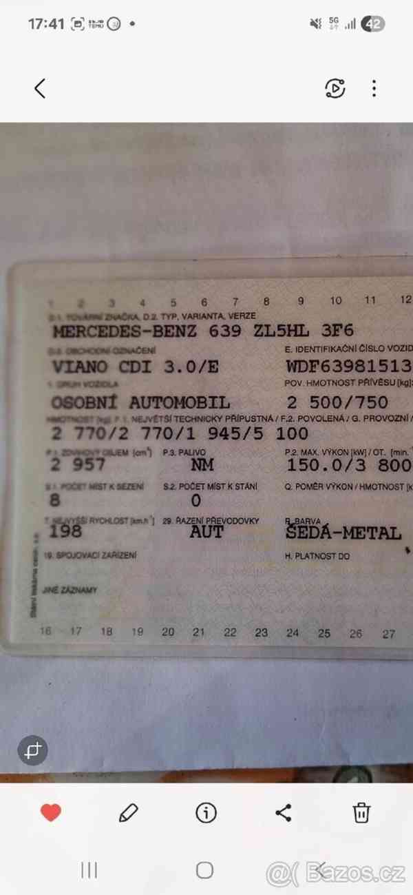 Mercedes-Benz Viano 3,0 CDI 3,0/E - foto 6
