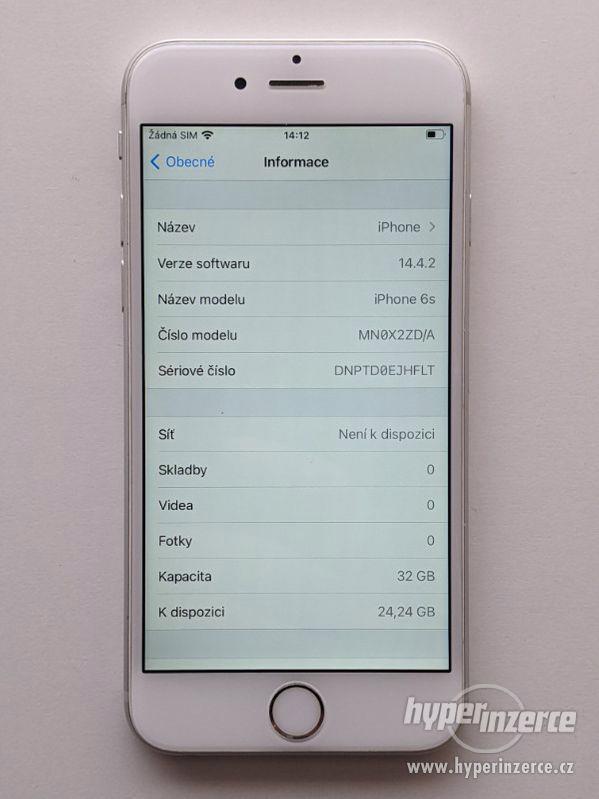 iPhone 6s 32GB stříbrný, baterie 100% záruka 6 měsícu - foto 3