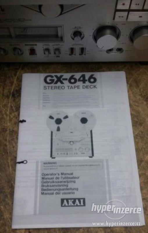 Prodám kotoučový magnetofon Akai GX 646 - foto 9