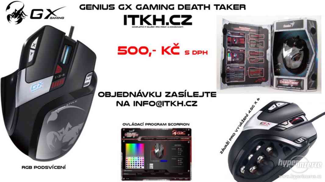 Herní myš Genius Gaming Death Taker (černá) - foto 3