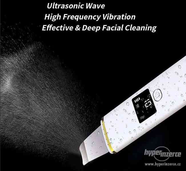 Kosmetická ultrazvuková špachtle s LCD displejem-Skin scrubb - foto 2