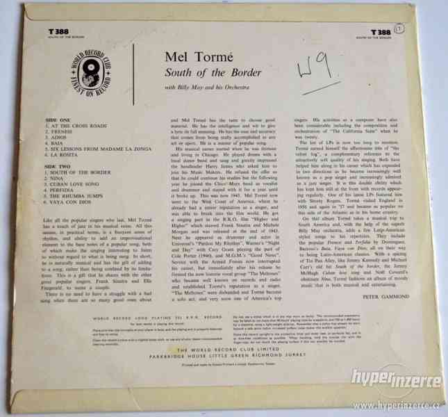 MEL TORME - SOUTH OF THE BORDER - foto 2