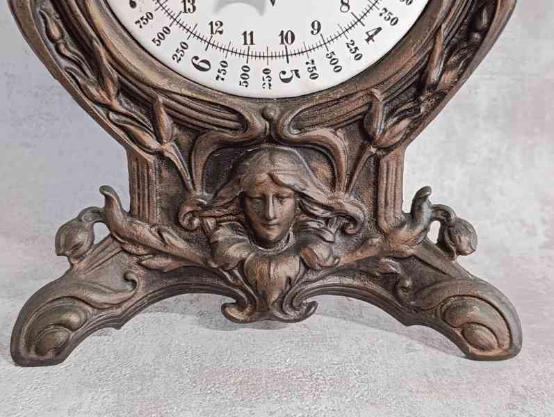 Starožitné 10kg jednomiskové váhy, figurální, do sbírky - foto 5