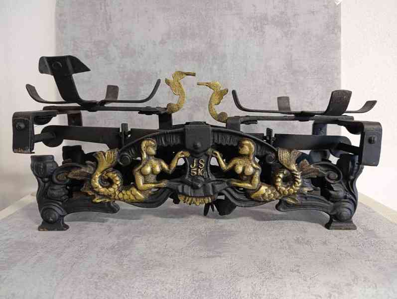 93let staré figurální litinové váhy Sirény E.S ROK 1932 - foto 6