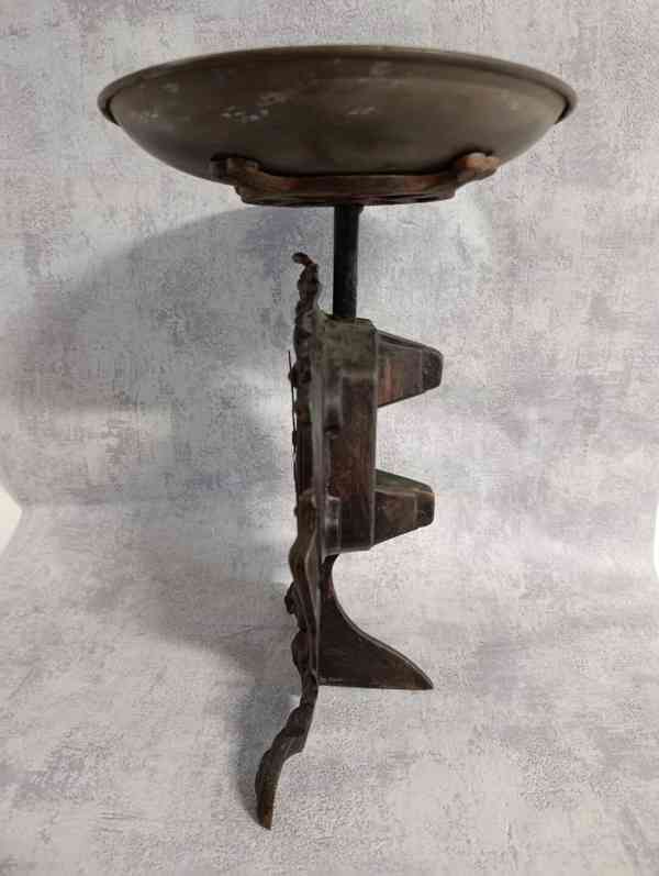 Starožitné 10kg jednomiskové váhy, figurální, do sbírky - foto 7