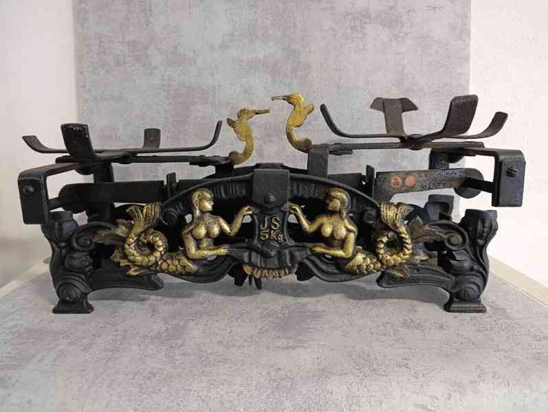 93let staré figurální litinové váhy Sirény E.S ROK 1932 - foto 3