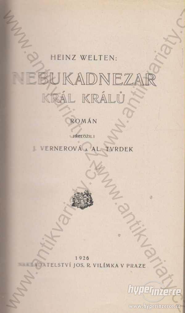 Nebukadnezar - Král králů Heinz Welten 1926 - foto 1