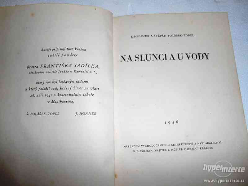 Kniha: NA SLUNCI A U VODY - 1946 - foto 2
