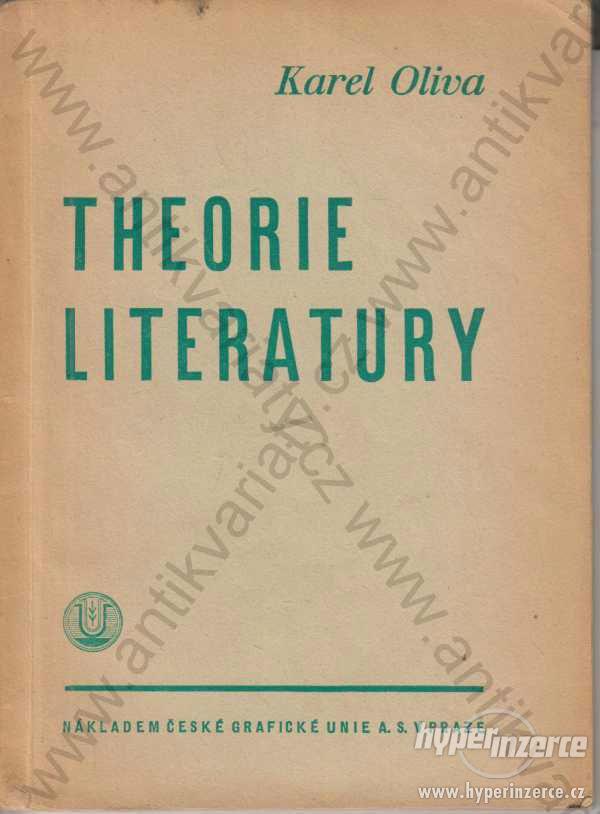 Theorie literatury Karel Oliva 1948 - foto 1