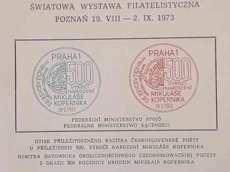  Výstava poštovních známek Poznań 1973, M. Kopernik - výročí - foto 2
