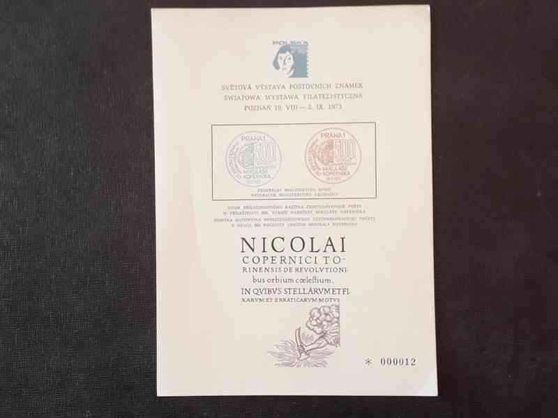  Výstava poštovních známek Poznań 1973, M. Kopernik - výročí