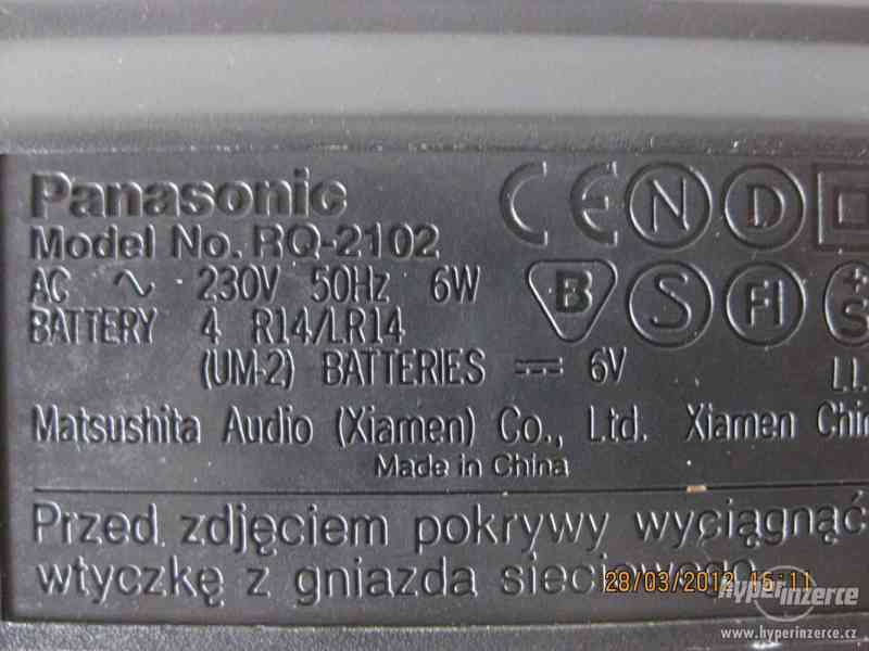 PANASONIC RQ-2102+SIM karta ZDARMA!!! - foto 4