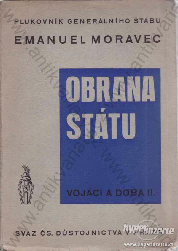 Obrana státu Emanuel Moravec 1935 - foto 1