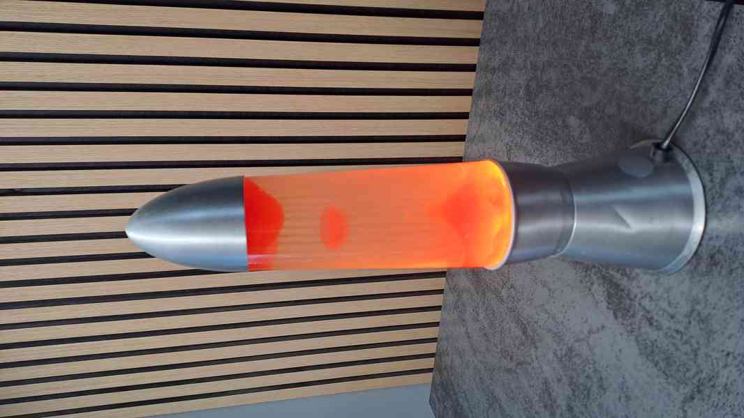 Dekorativní lávová vosková stolní lampa - foto 3