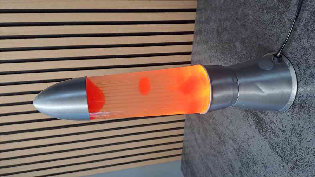 Dekorativní lávová vosková stolní lampa - foto 4