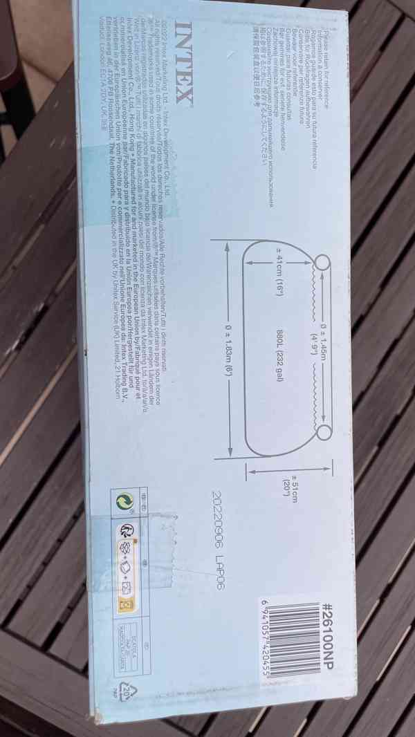 Dětský bazén, nový, průměr 1,83m, 51cm - foto 4