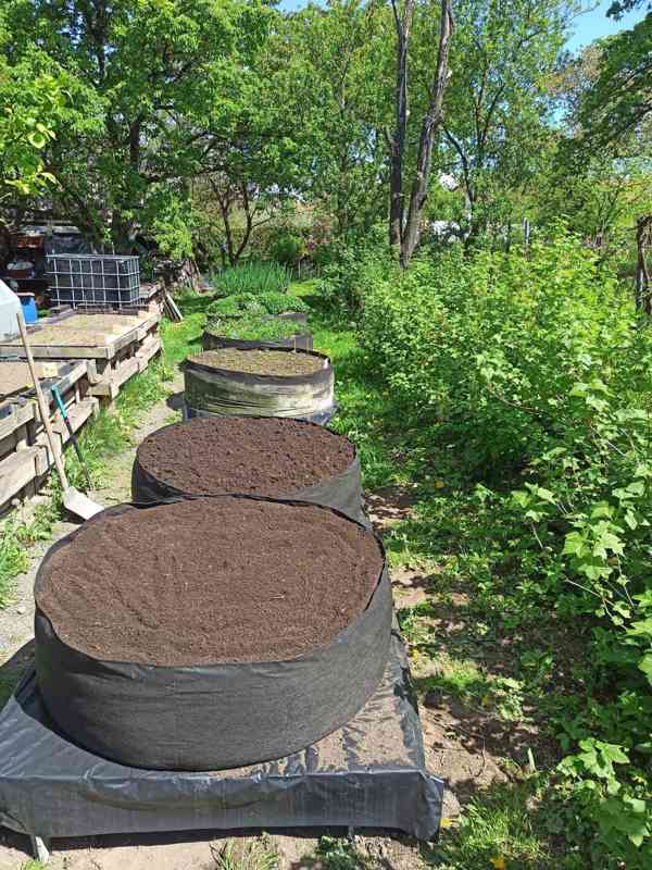 Moon River textilní květináč černý objem 22 l - foto 2