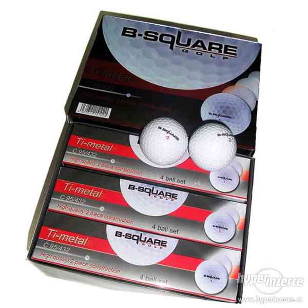 Prodám sadu 4 golfových míčků B-Square Ti-metal C95/432 - foto 1