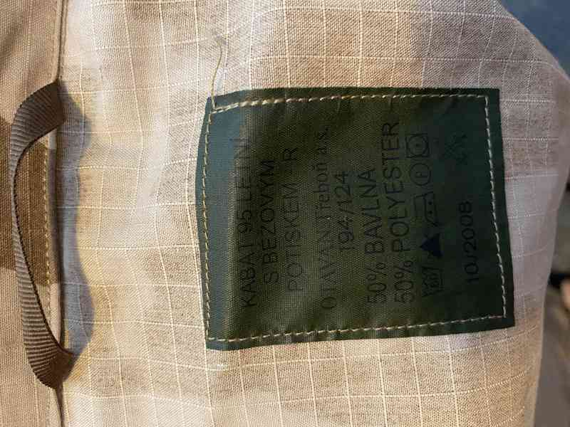 AČR kabát 95 letní – pouštní vzor – velikost 194/124 - foto 2