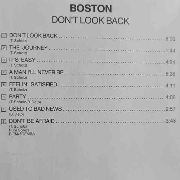 CD - BOSTON / Don't Look Back - foto 2