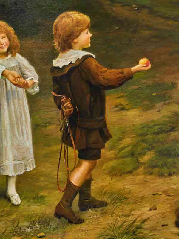 Ochočení poníka – olej na desce  - foto 5