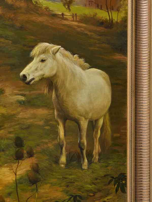 Ochočení poníka – olej na desce  - foto 4