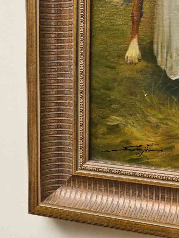 Ochočení poníka – olej na desce  - foto 8