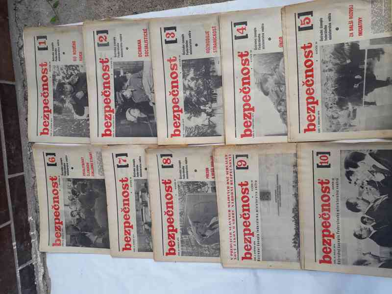 30 výtisků "BEZPEČNOST" z roku 1973 - 1974 - foto 2