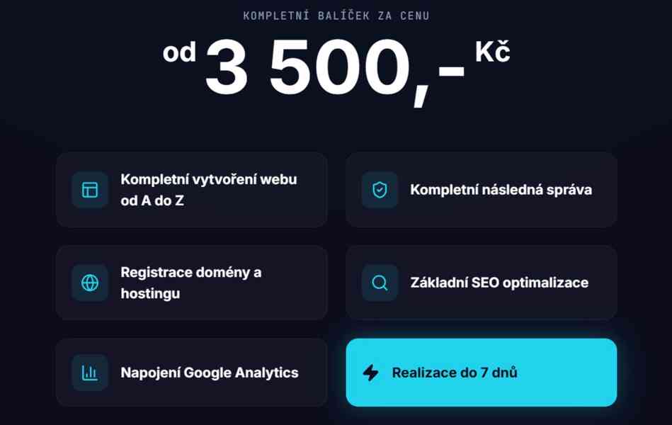 WEB od 3 500,- pro živnostníky a podnikatele - foto 2
