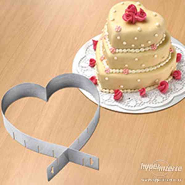 Nastavitelná dortová forma "Srdce" - foto 1