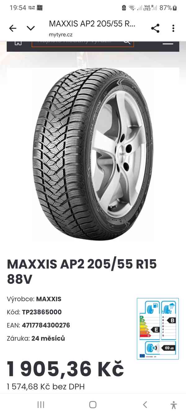 Pneu 205/55 R15 - foto 1