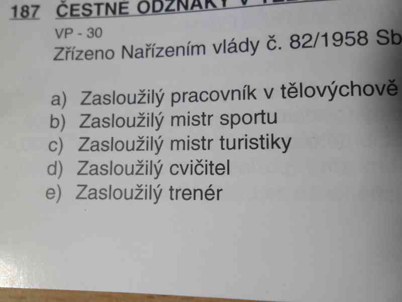 odznak - Zasloužilý cvičitel ,číslován, originál  - foto 3