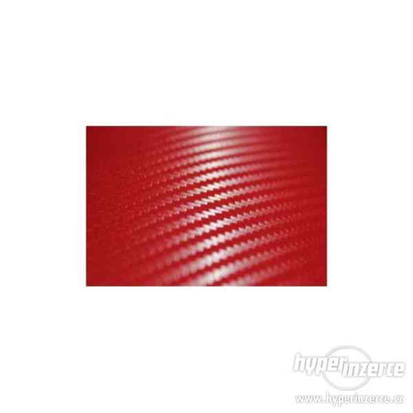 Červená karbonová 3D samolepící fólie 152x200cm - foto 1