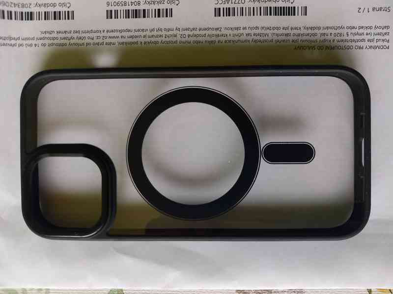 Apple iPhone 15, kryt Iron Eye Magnet, black, o2 - foto 2